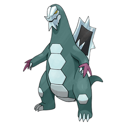 Shiny Baxcalibur, a dragon/ice-type Pokemon