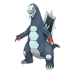 Baxcalibur, a dragon/ice-type Pokemon