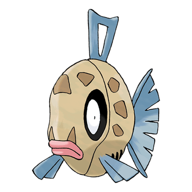 Dynamax Feebas, a water-type Pokemon
