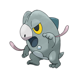 Shiny Frigibax, a dragon/ice-type Pokemon