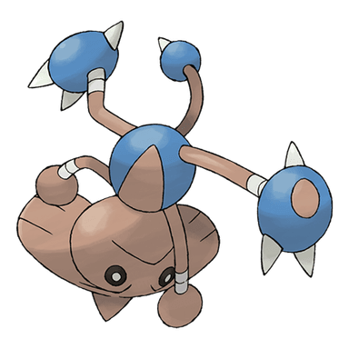 Dynamax Hitmontop, a fighting-type Pokemon