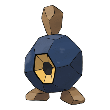 Dynamax Roggenrola, a rock-type Pokemon