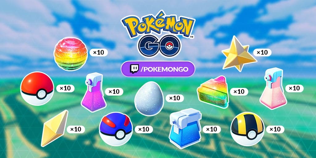 Twitch Drops for Pokémon GO 10th Anniversary Celebration - Pokemon GO